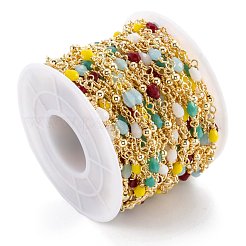 Латунные бисерные цепочки ручной работы CHC-M021-18LG