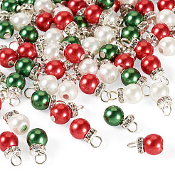 72 шт. 3-х цветные стеклянные бусины-жемчужины с перламутровым покрытием&nbsp;PALLOY-TA00302