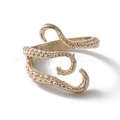 Кольцо-манжета из щупальца осьминога из сплава для мужчин и женщин&nbsp;RJEW-WH0003-10RG