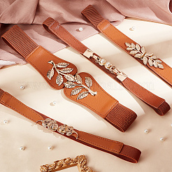 4 ceinture élastique en similicuir à 4 styles&nbsp;AJEW-GA0006-22A