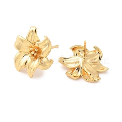 Латунные серьги&nbsp;LS-KK-U069-01G