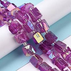 Гальванические природный кварц бисер пряди G-G767-02-07