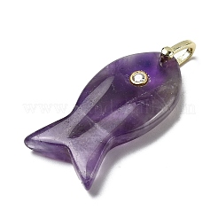 Подвески из натурального аметиста  KK-D021-05D-G