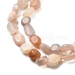 Нити из натуральных бусин из нескольких лунных камней&nbsp;G-F547-06-A