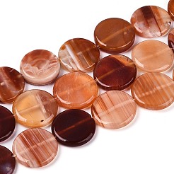 Окрашенные натуральный красный агат бисер пряди&nbsp;G-T144-56A-01