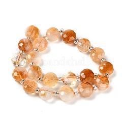 Природный цитрин бисер нитей G-B153-B09