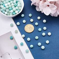 Круглые нити шарик натуральный амазонитовые&nbsp;G-AR0001-64