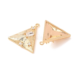 Pendenti in zirconi cubici trasparenti in micro pavè di ottone&nbsp;CU-CBAD58F-05G