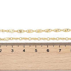 Ожерелье из латунных овальных звеньев для женщин&nbsp;X-NJEW-P265-25G