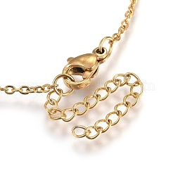 Ожерелье с кулоном из кубического циркония&nbsp;NJEW-O108-01G