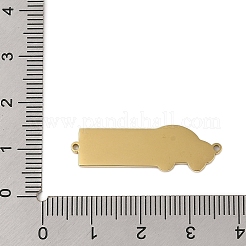 Dijes de conector para vehículo de acero inoxidable 304 con esmalte azul cielo claro&nbsp;STAS-P377-13G-C