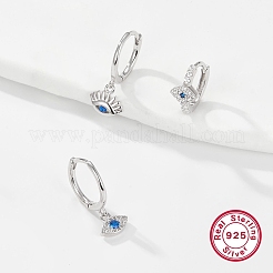 3 шт. набор из 3-х стилей: подвеска-кольцо и серьги-гвоздики с кубическим цирконием в форме конского глаза EJEW-F317-02P