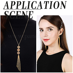 10 шт. латунная цепочка с кисточками большие подвески KK-BBC0009-92