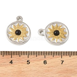 Anhänger aus natürlichem schwarzem Onyx (gefärbt und erhitzt)&nbsp;STAS-L314-06GP