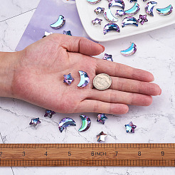 32 шт. 2 стиля подвески из стекла и страз k9 GLAA-YS0001-03