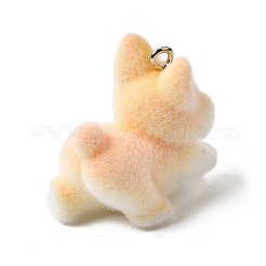 Флокированные подвески из непрозрачной смолы&nbsp;RESI-G123-01I