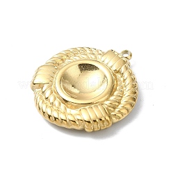 Оправы для подвесок из нержавеющей стали 304 в виде кабошонов STAS-L022-339G-04