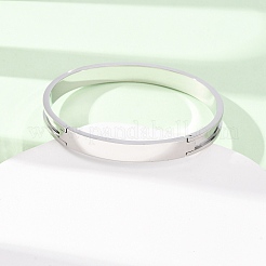 Base de bracelet rainurée en acier inoxydable 304&nbsp;SA-CBACA70-04P