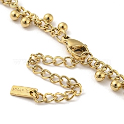 304 нержавеющая сталь круглые подвески-шармы звенья цепи ожерелья&nbsp;LS-NJEW-G119-01G