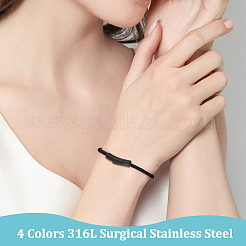 4 комплект 4-х цветных штыковых застежек из хирургической нержавеющей стали 316L STAS-OC0001-17C