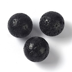 Natürliche Lavasteinperlen, Edelsteinkugel, kein Loch / ungekratzt, Runde, 40 mm