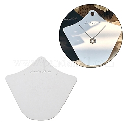 紙のネックレスのディスプレイカード  胸像型ジュエリーディスプレイカード（ネックレス表示用）  ホワイト  14x15.1x0.05cm