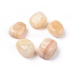 Perles de jade de topaze naturelles, pierres de guérison, pour la thérapie de méditation équilibrant l'énergie, pierre roulée, gemmes de remplissage de vase, pas de trous / non percés, pépites, 20~35x13~23x8~22mm