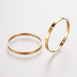 Латунной шариковой кадров, кольцо, золотые, 24.5x0.5 мм, отверстие : 0.6 мм
