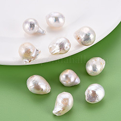 Perlas naturales perlas keshi perlas barrocas, perla cultivada de agua dulce, sin agujero / sin perforar, pepitas, color de concha, 17~21x14~16x12~14mm