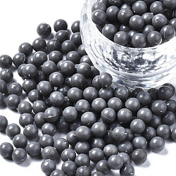 Perles fusibles en plastique solubles dans l'eau, pour l'artisanat des enfants, bricolage pe perles melty, ronde, grises , 5mm