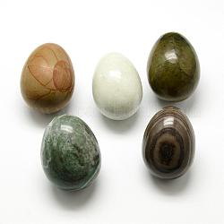 Gemischter Stein-Ei-Stein, Taschenpalmenstein zur Angstlinderung, Meditation, Osterdekoration, 48~51x35~38 mm