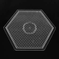 Tableros hexagonal abc utilizados para los hama beads de 5x5 mm de diy, Claro, 165x145x6mm