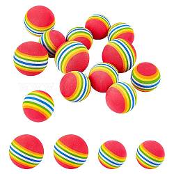EVA Rainbow Color Activities Funny Balls, Round, Colorful, 35mm and 42mm, 20pcs/set