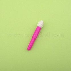 Plastic Hand Sewing Seam Ripper, Easy to Use Cutting Removing Threads, for Sewing Crafting, Deep Pink, 11x10x79mm