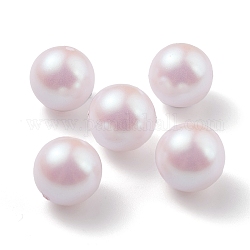 Perline di plastica pom, imitazione perla, Centro forato, tondo, roso, 11.5~12mm, Foro: 1.2 mm