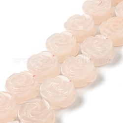 Chapelets de perles en aventurine rose naturel, rose, 14x7.5~8mm, Trou: 1.2mm, Environ 28~29 pcs/chapelet, 15.16'' (38.5~41.5 cm)
