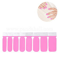 I migliori adesivi per unghie in tinta unita a copertura totale, autoadesiva, per le donne ragazze manicure decorazione nail art, magenta, 10.9x3.9cm