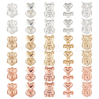 15 пара латунных фрикционных гаек-ушей 15-х видов KK-AR0002-92-1