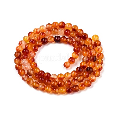 Окрашенные природные белый нефрит бисер пряди G-T140-4mm-A13-1