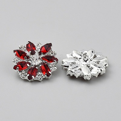 Ручки из горного хрусталя из сплава с 1 отверстием BUTT-WH0012-20-1