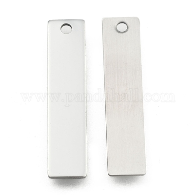 Устойчивые к потускнению 201 нержавеющая сталь прямоугольные штампованные пустые бирки подвески X-STAS-R064-15B-1