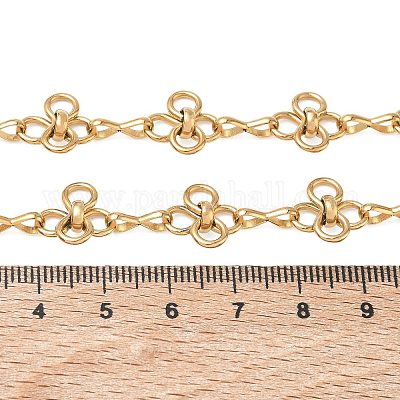 Halsketten mit Blumengliedern aus Edelstahl 304&nbsp;SA-CBA2696-03G-1