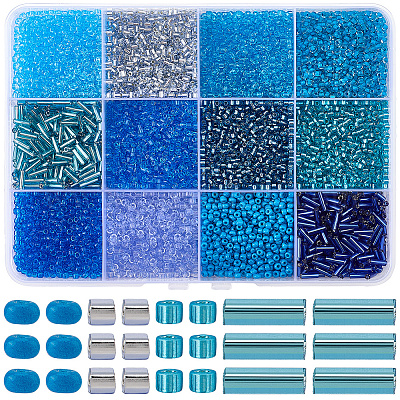 12 Stil Glas Rocailles & Stiftperlen&nbsp;SEED-PA0001-14A-1