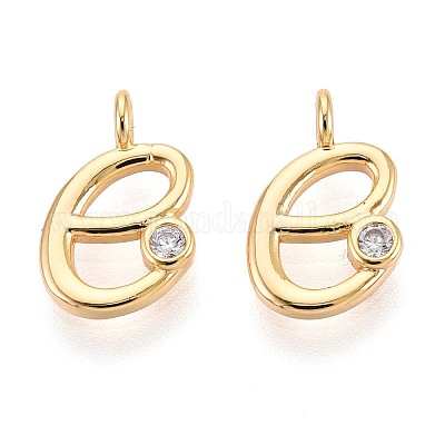 Латунные микро проложить кубического циркония подвески KK-N263-97G-E-1