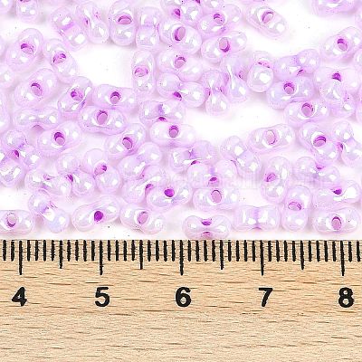 Блестящие стеклянные бусины&nbsp;SEED-K010-04A-1