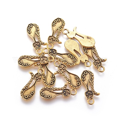 Подвеска для котенка из сплава в тибетском стиле для эмали PALLOY-A15359-AG-1