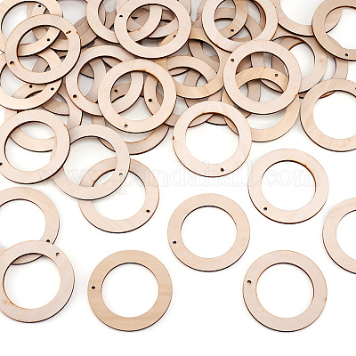 Неокрашенного дерева подвески WOOD-TA0001-46B-1