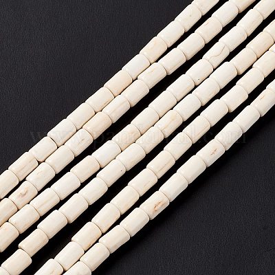 Синтетических нитей бирюзовые бусы TURQ-G120-4x6mm-12-1