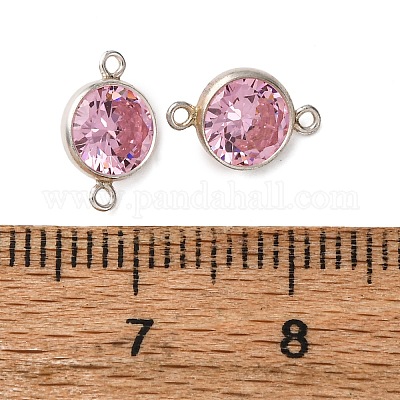 925 подвеска-соединитель из серебра с кубическим цирконием и камнями-талисманами STER-NH0001-80P-13-1