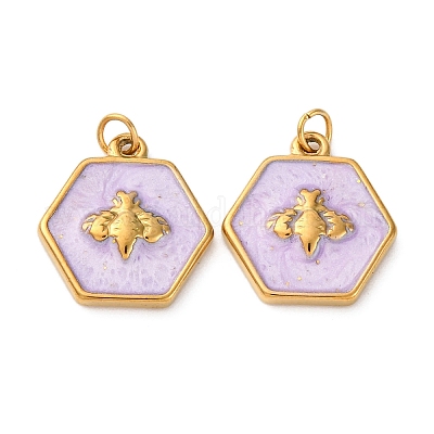 Подвески из нержавеющей стали 304 с эмалью STAS-U061-37G-C06-1